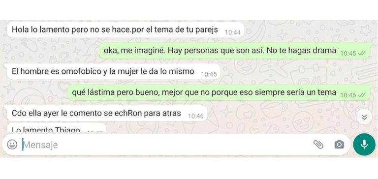 Buenos Aires: le negaron el alquiler porque su novia es trans: “No se hace por el tema de tu pareja”