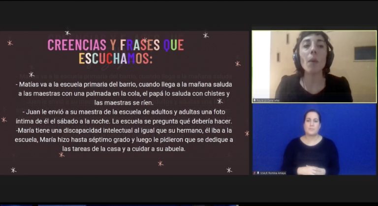 La Pampa: se realizó el el primer conversatorio virtual “Prejuicios y estereotipos sobre sexualidad”