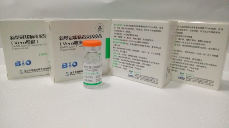 Llegaron a La Pampa 6.400 dosis de la vacuna Sinopharm