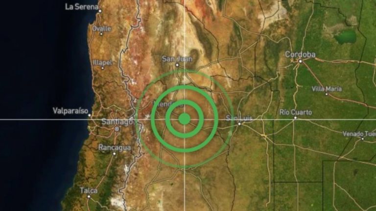 Se registró un sismo de 5,2 grados en la escala Richter en Mendoza