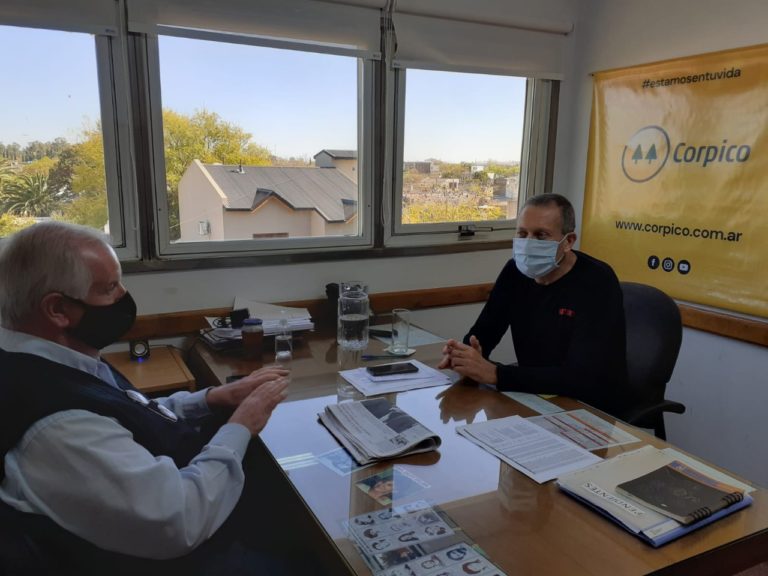 El presidente de CORPICO y el intendente de Vértiz analizaron los servicios que la cooperativa brinda en la localidad