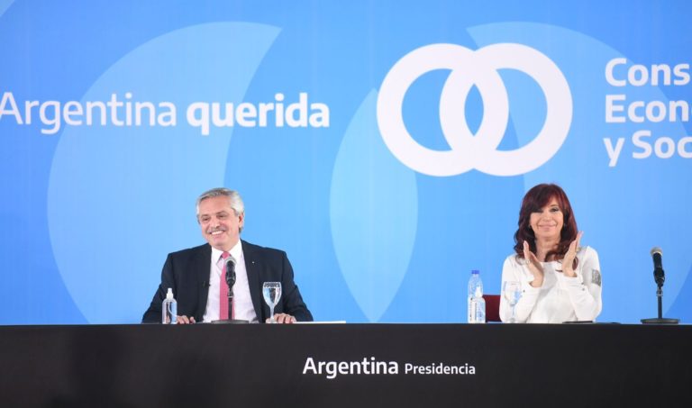 Alberto Fernández junto a Cristina Fernández de Kirchner presentaron el proyecto de Ley del Régimen de fomento al desarrollo agrobioindustrial