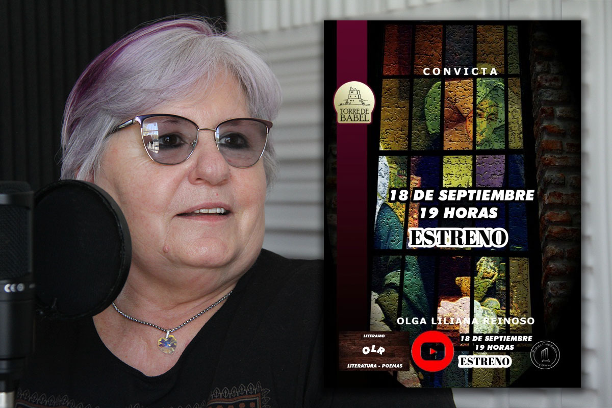 La escritora piquense, Olga Reinoso, presentará su nuevo libro “Convicta” el próximo 18 de septiembre