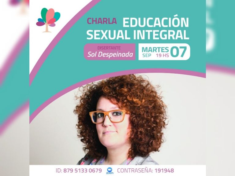 La influencer, Sol “Despeinada”, brinda hoy una charla virtual sobre ESI