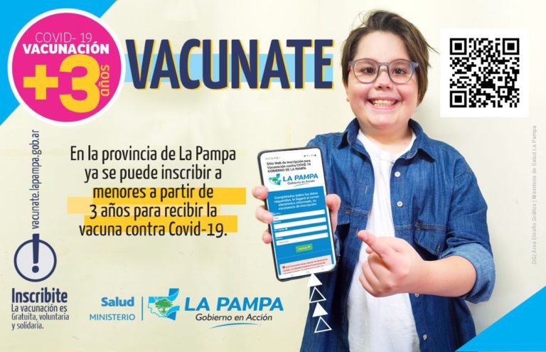 La Pampa avanza con el Plan de Vacunación para menores de edad