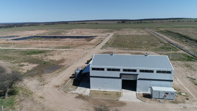 La construcción de la Planta de Residuos Biopatogénicos de Toay entró en su etapa final