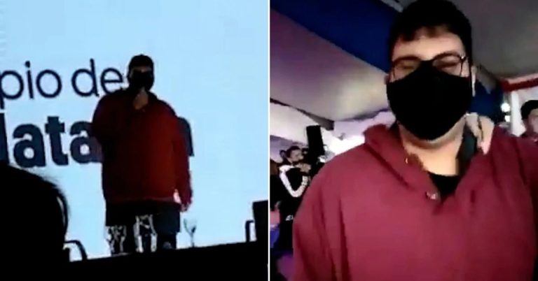 VIDEO: Un joven trató de “chorros” y “vagos” a los políticos en la ExpoJoven de La Matanza