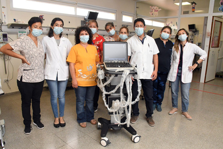 El Hospital Lucio Molas incorporó un ecógrafo portátil de avanzada para la terapia pediátrica