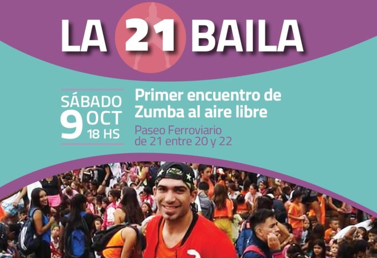 Se viene “La 21 baila”, zumba al aire libre en el Playón del Ferrocarril
