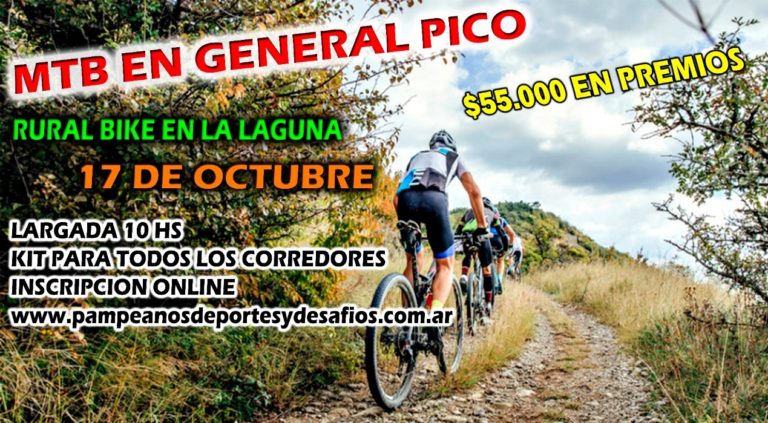 Abren las preinscripciones para la “Rural Bike” que se realizará el próximo domingo en la Laguna de General Pico