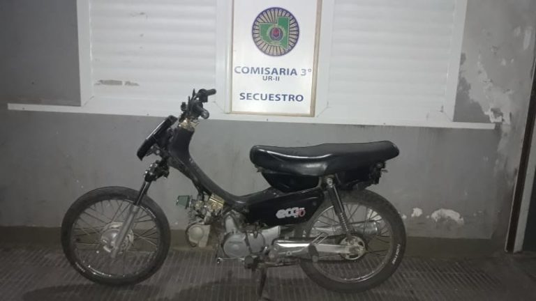 General Pico: recuperan una motocicleta que había sido robada por un menor de 15 años