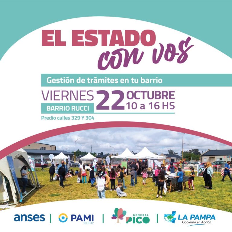 Mañana “el estado con vos” llegará al Barrio Rucci