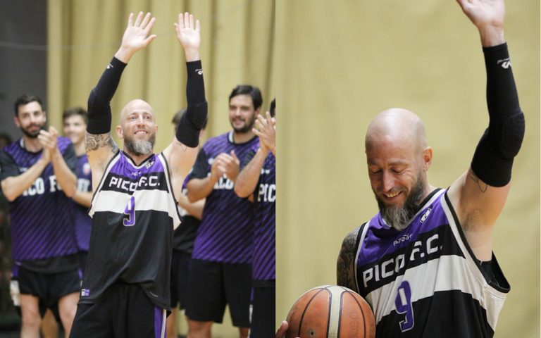 Básquet Provincial: Victoria “albinegra” y emotiva despedida de Fernando Baudracco del Básquetbol