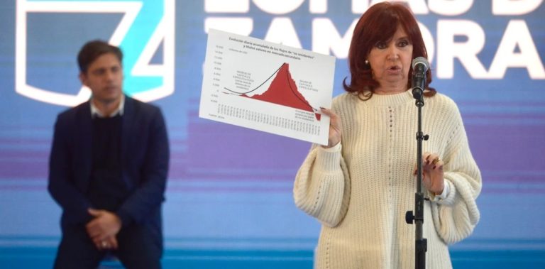 Cristina Kirchner defendió los viajes de egresados gratis de Kicillof y criticó duramente a Macri