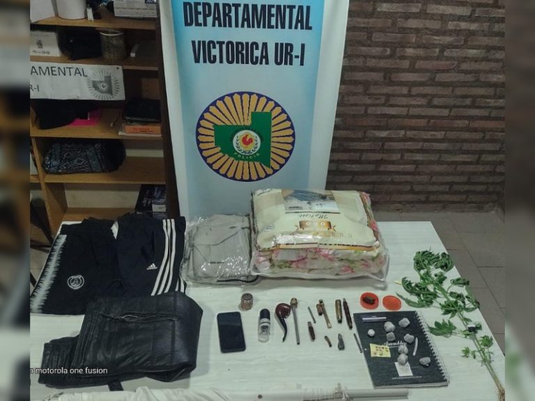 Allanamiento en Victorica: detuvieron un delincuente que robó un auto, sustrajo elementos del interior del mismo y lo dejó abandonado