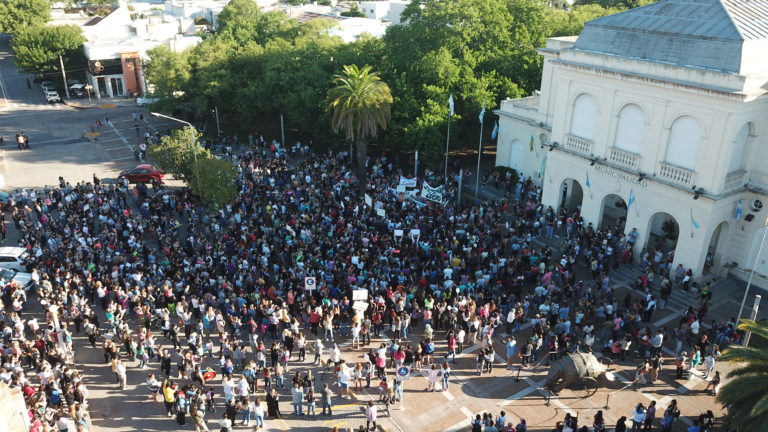 Las imágenes aéreas de la masiva marcha para pedir #JusticiaPorLucio desde el drone de INFOPICO