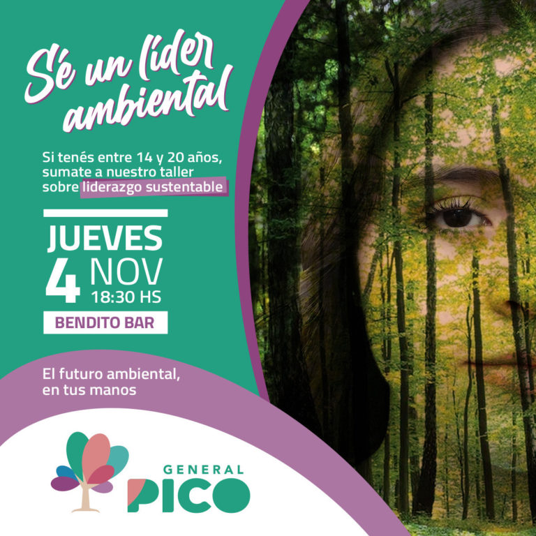 El municipio piquense invita a jóvenes a participar del taller “Sé un líder ambiental”