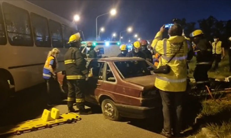 Simulacro de accidente múltiple: “Cuando hay un incidente real con víctimas, salvarlos depende de hacer las cosas rápido”