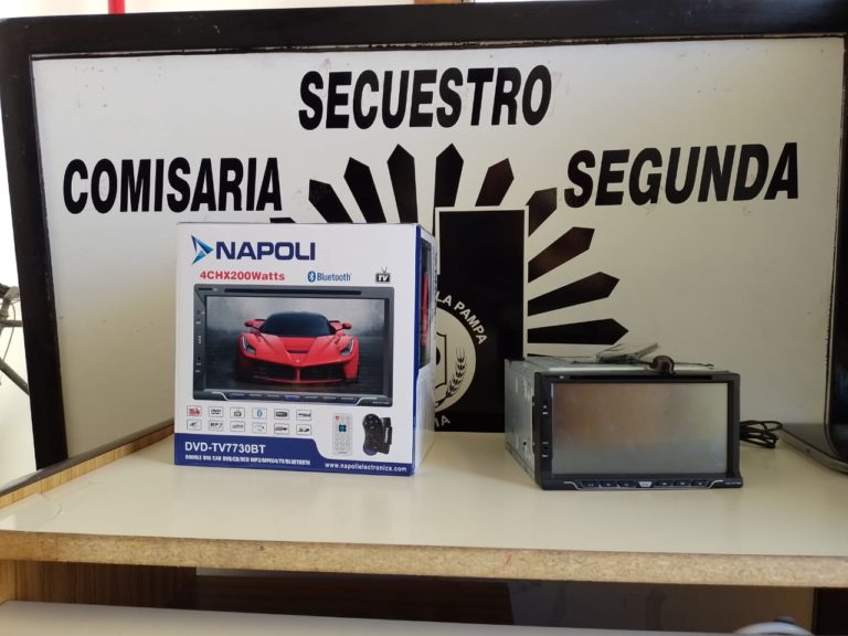 General Pico: La policía detuvo a un sujeto que circulaba con un estéreo robado