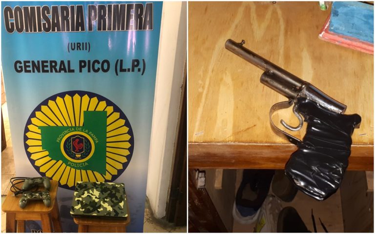 En tres allanamientos recuperan Play Station y secuestran arma tipo tumbera