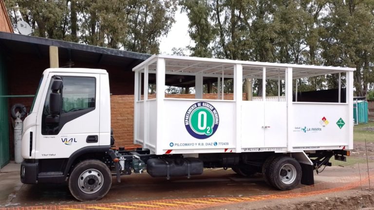 Adquirieron un camión distribuidor de oxígeno medicinal para el norte de La Pampa