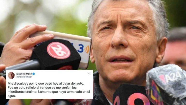 Macri pidió disculpas por lo que pasó con un periodista de C5N: “Fue un acto reflejo”
