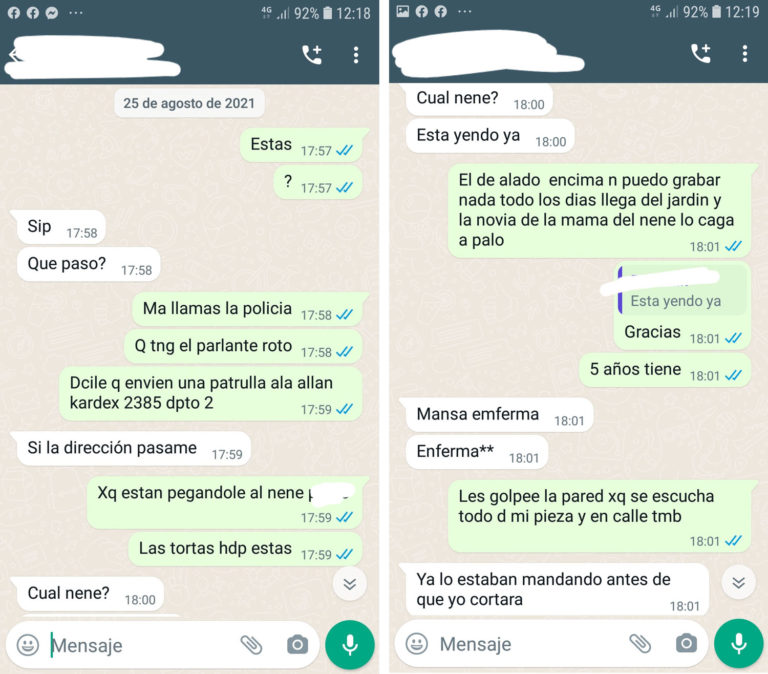El vecino que llamó una vez que golpeaban a Lucio desmiente a la policía y dio detalles