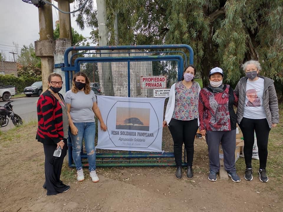 La Mesa Solidaria Pampeana asistió a más de 500 familias durante “la peor etapa de la pandemia”