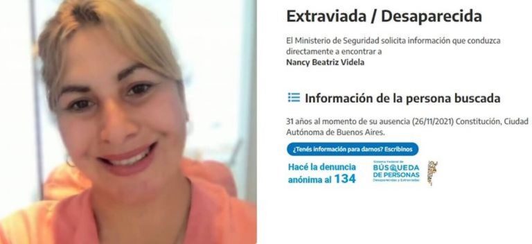 Confirman que el cadáver pertenece a Nancy Videla y la causa de muerte es un golpe en el cráneo