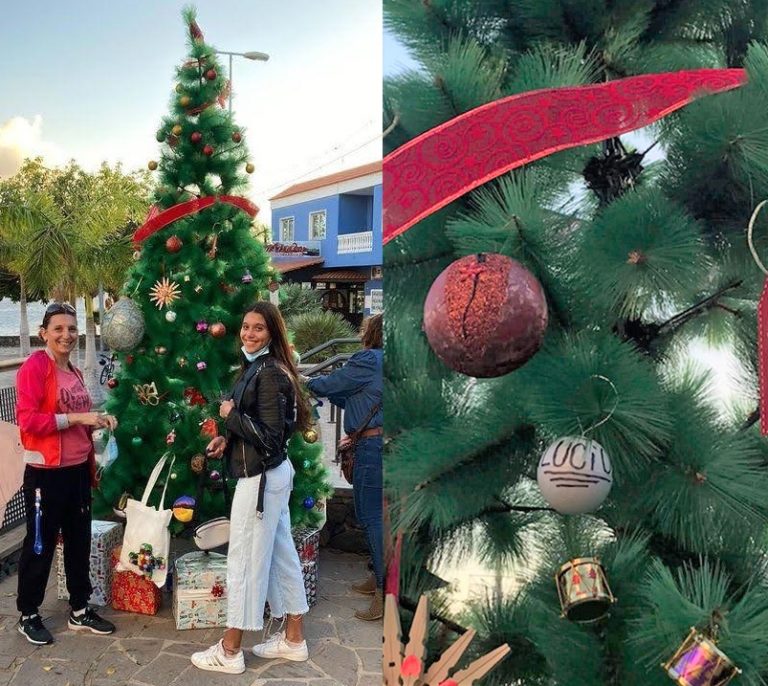 Familia piquense colocó una estrella con el nombre de Lucio en un árbol navideño en Islas Canarias: “Nos duele no haber podido estar en las marchas”