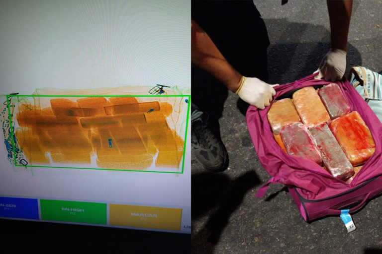 Viajaba en un micro con cerca de 34 kilos de marihuana y fue detenido en el Puesto Caminero Catriló