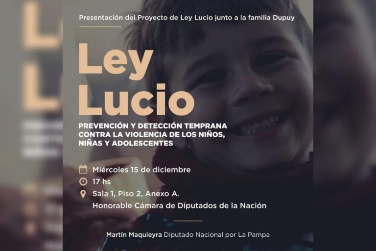 Presentarán la “Ley Lucio” en el Congreso