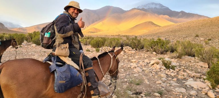 “Fue una experiencia emocionante, desde la historia hasta el paisaje”, aseguró Martín Ortíz al hacer un tramo del recorrido histórico que hizo el General San Martín