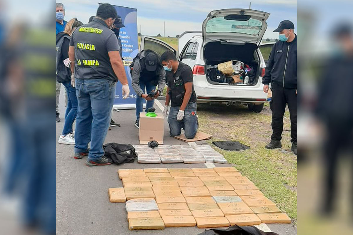 El valor de la droga secuestrada en el puesto caminero de Trebolares podría superar los 8.000.000 de pesos