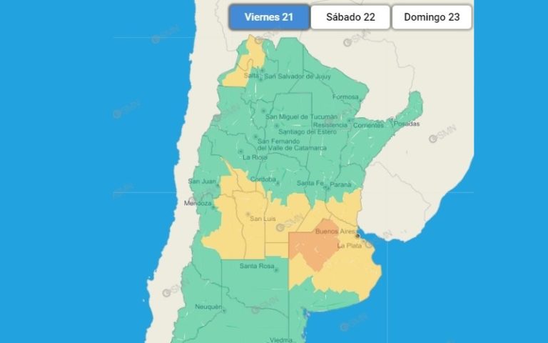 Renuevan alerta por tormentas para el norte de La Pampa