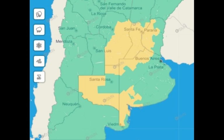 Alerta por vientos fuertes para la mayor parte de La Pampa
