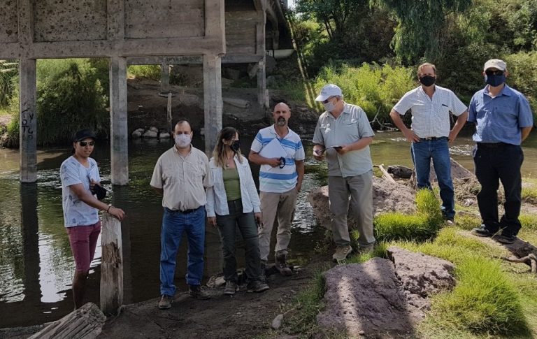 Una comisión recorrió la cuenca del río Atuel para establecer nuevas estaciones de monitoreo