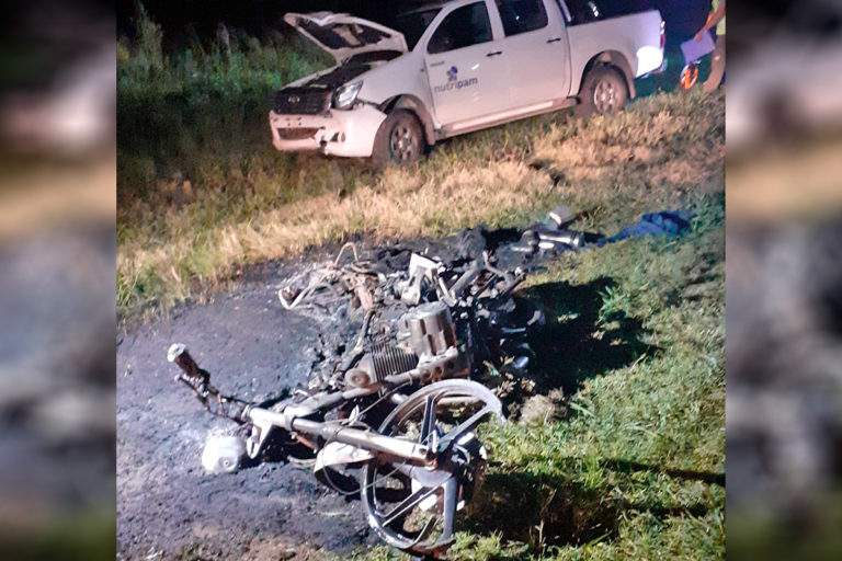 Un motociclista de 52 años murió atropellado en la Ruta Nacional 35