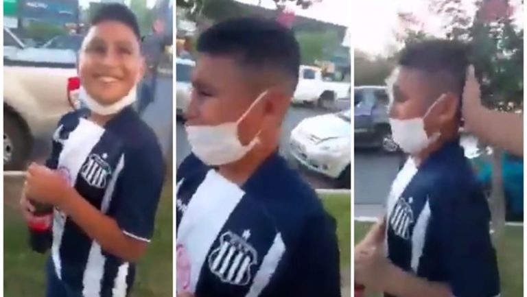 Viral: Su tío lo llevó de sorpresa a ver a Talleres de Córdoba y el pequeño se emocionó hasta las lágrimas