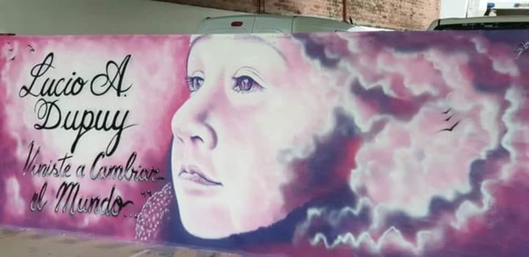 ¡HERMOSO GESTO! | Pintaron un emotivo mural en General Pico para homenajear a Lucio Dupuy: “Viniste a cambiar el mundo”