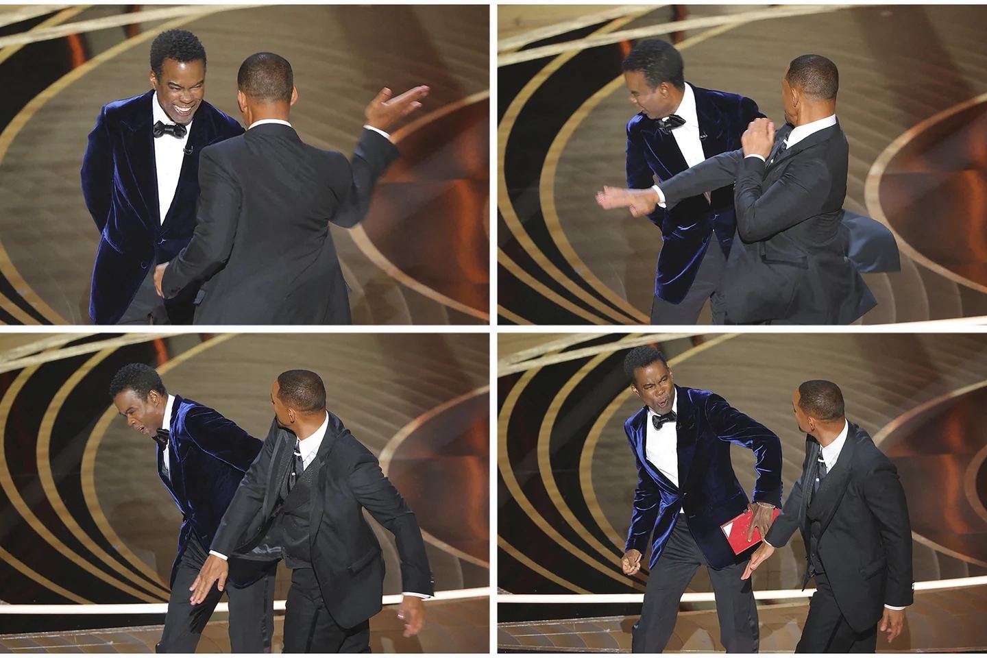 Escándalo sin precedentes en los Oscar: Will Smith le dio un golpe a Chris Rock por burlarse de la alopecia de su esposa