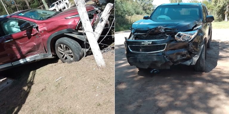 Fuerte choque entre camionetas en calle 25 esquina 48: Un hombre fue hospitalizado con lesiones leves