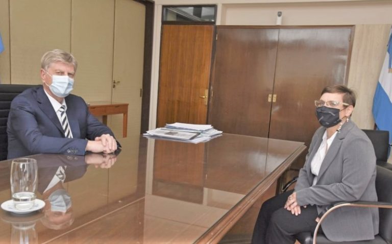 Ziliotto recibió a Ivana Hernández por las obras de refuncionalización del Juzgado Federal de General Pico