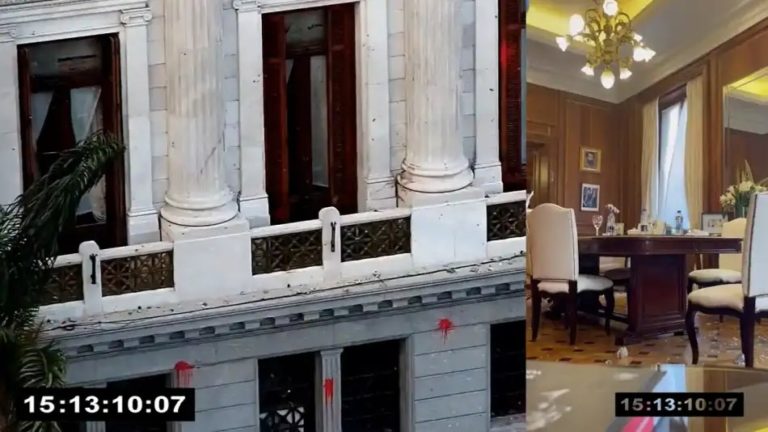 Cristina Kirchner compartió un nuevo video de los piedrazos a su despacho: “Alguien lo planificó y mandó a ejecutar”
