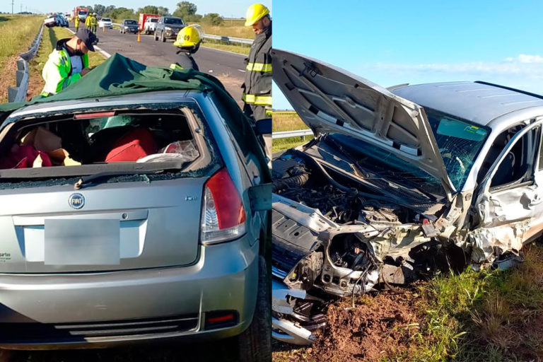 Un muerto y dos heridos tras un choque fatal en Ruta 35