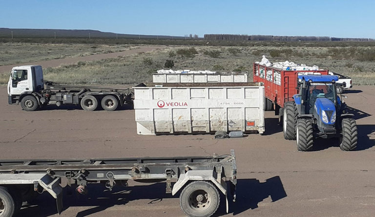 Recolectaron envases vacíos de fitosanitarios en 25 de Mayo y Casa de Piedra