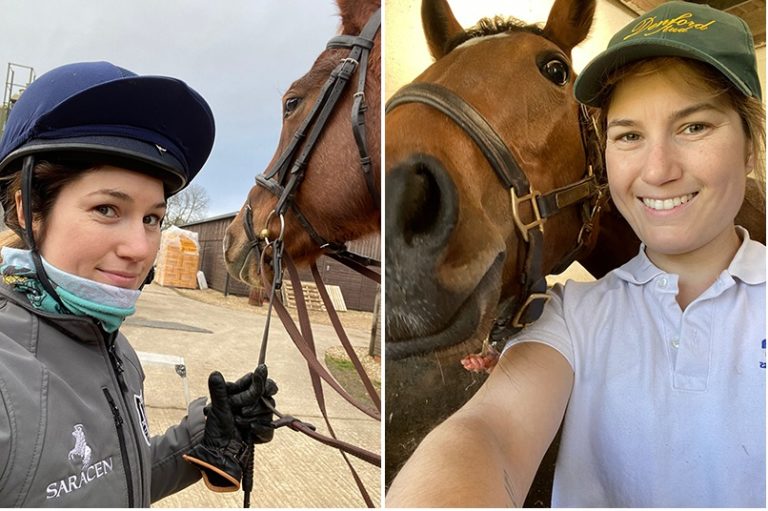 La joven piquense Lara Muñoz disfruta del amor por los caballos en Inglaterra: “Es mucho esfuerzo, pero se disfruta, mi trabajo es mi estilo de vida”