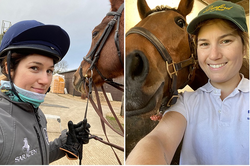 La joven piquense Lara Muñoz disfruta del amor por los caballos en Inglaterra: “Es mucho esfuerzo, pero se disfruta, mi trabajo es mi estilo de vida”