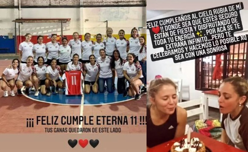 Emotivo homenaje en recuerdo de Irina Rossi en el día en que cumpliría años: “Nos juntamos para recordar a nuestra capitana”