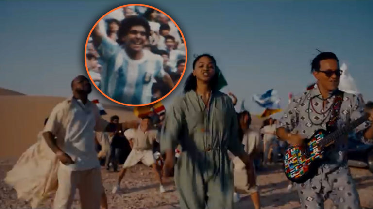 La FIFA presentó “Hayya Hayya”, la canción oficial del Mundial de Qatar y usó una imagen de Maradona